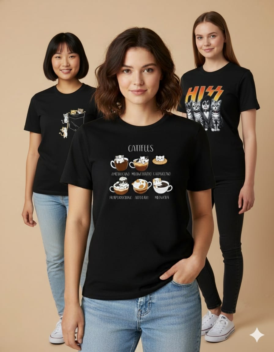 Polera negra manga corta