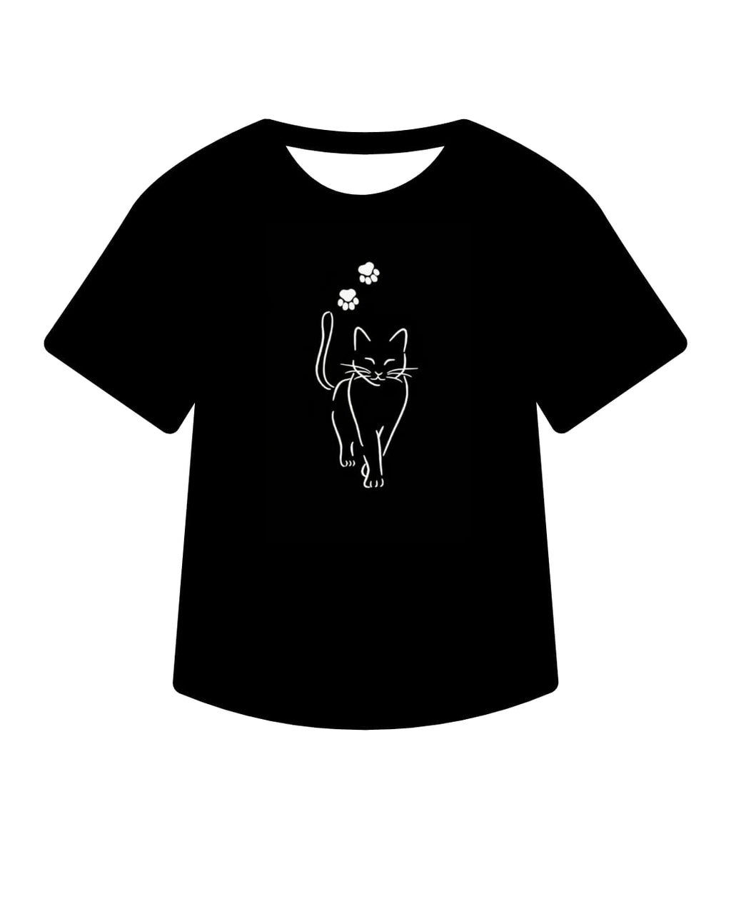 Polera negra manga corta