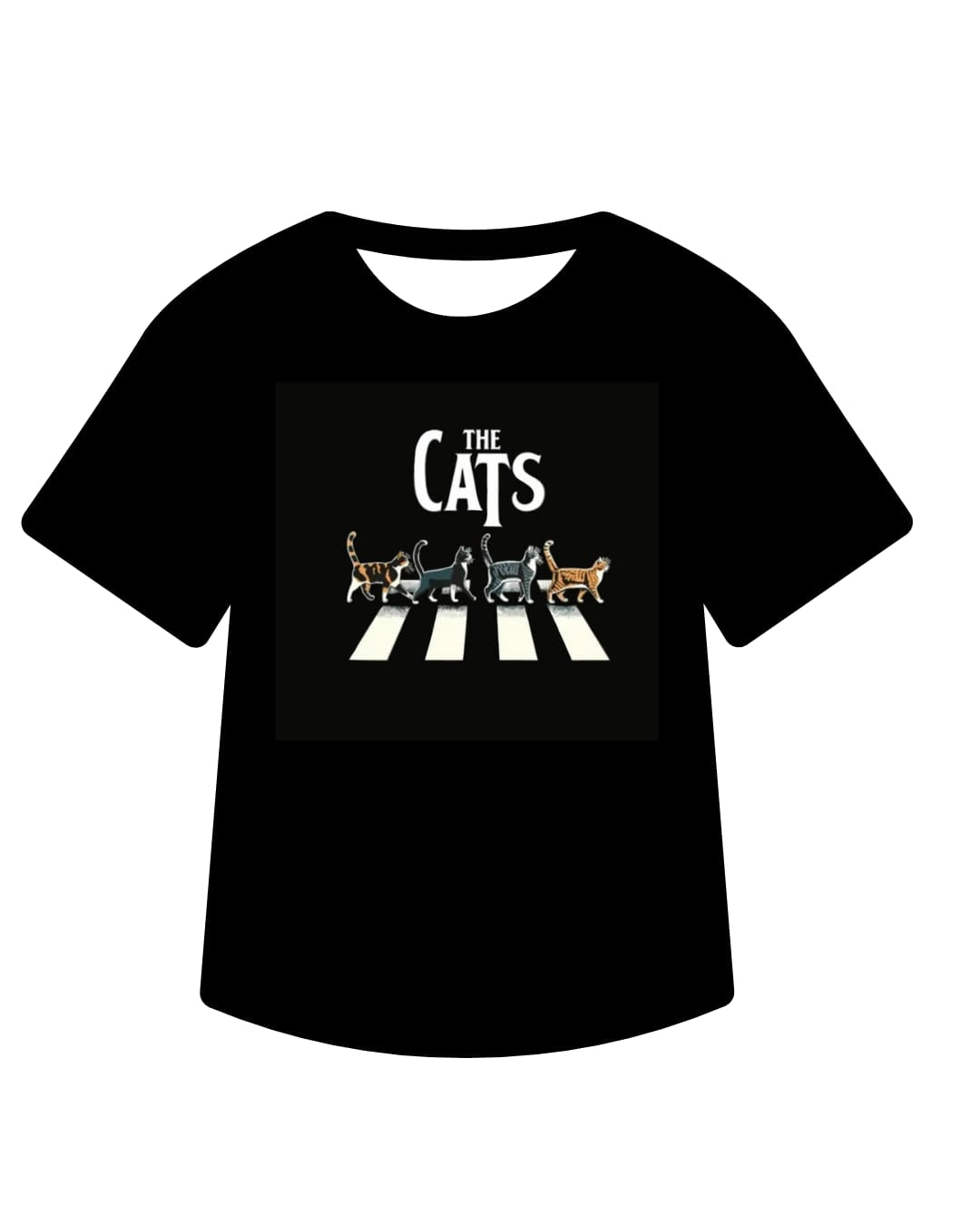 Polera negra manga corta