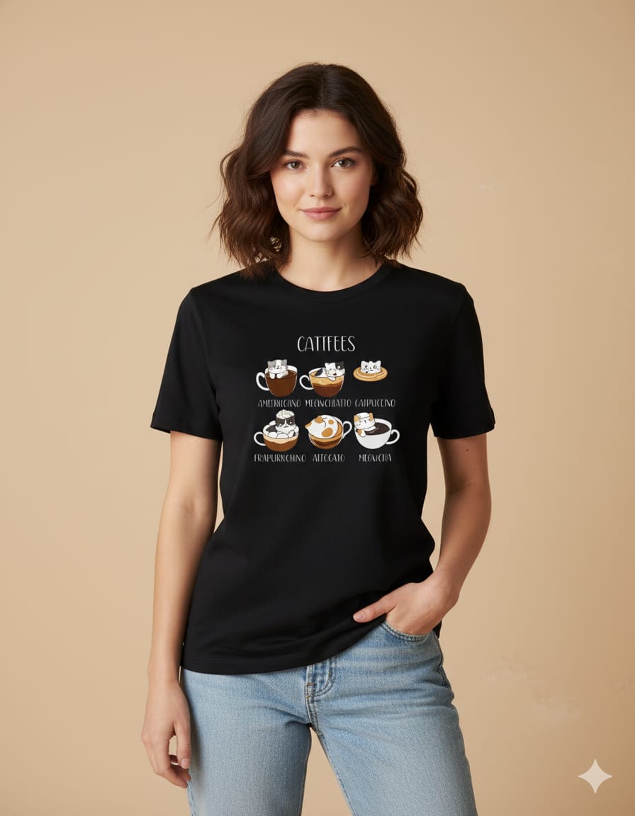 Polera negra manga corta