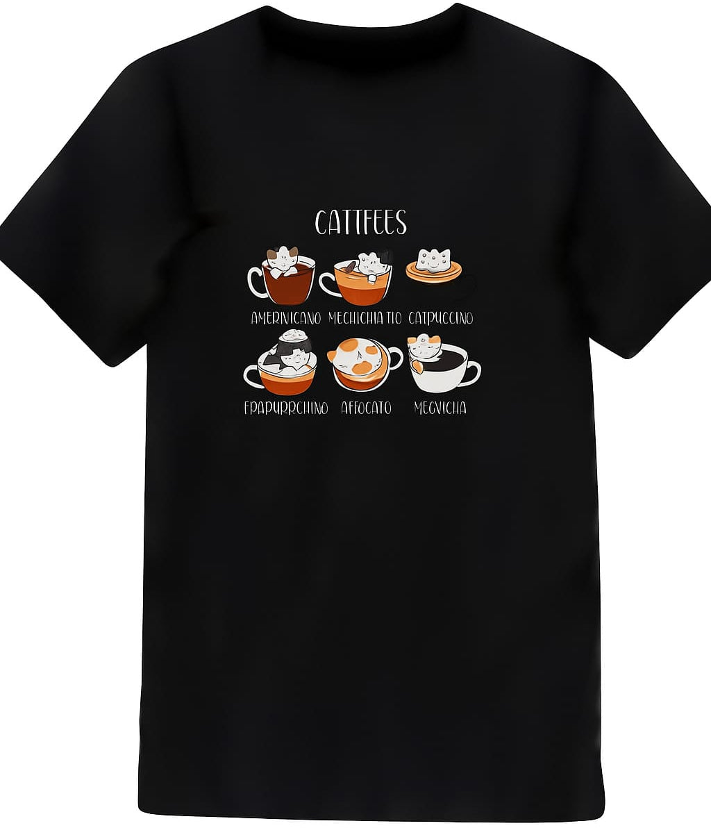 Polera negra manga corta