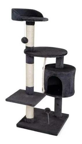 Rascador para gatos con jugetes