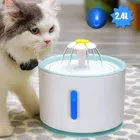 Bebedero Eléctrico De Agua 2.4lts Con Luz Led Para Mascotas